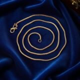 Premium gold box chain necklace for men and women minimalist elegant neck jewelry