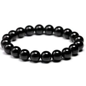 BLACK BEADS BRACELET